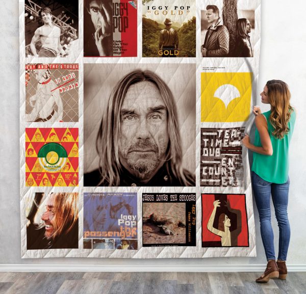 Iggy Pop Quilt Blanket 01