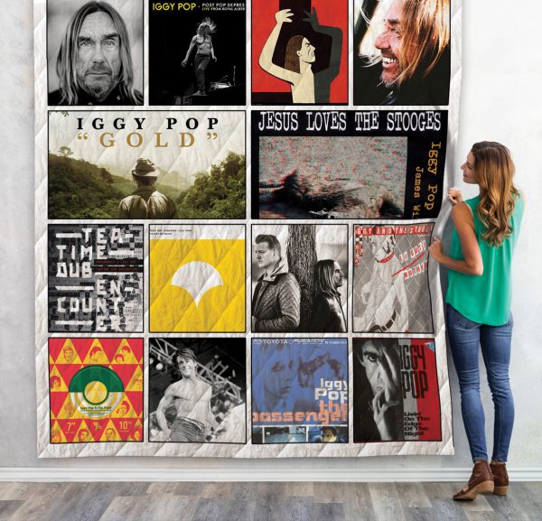 Iggy Pop Quilt Blanket 02