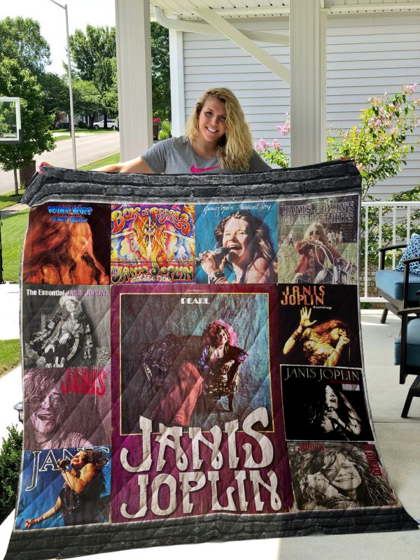 Janis Joplin Albums Quilt Blanket