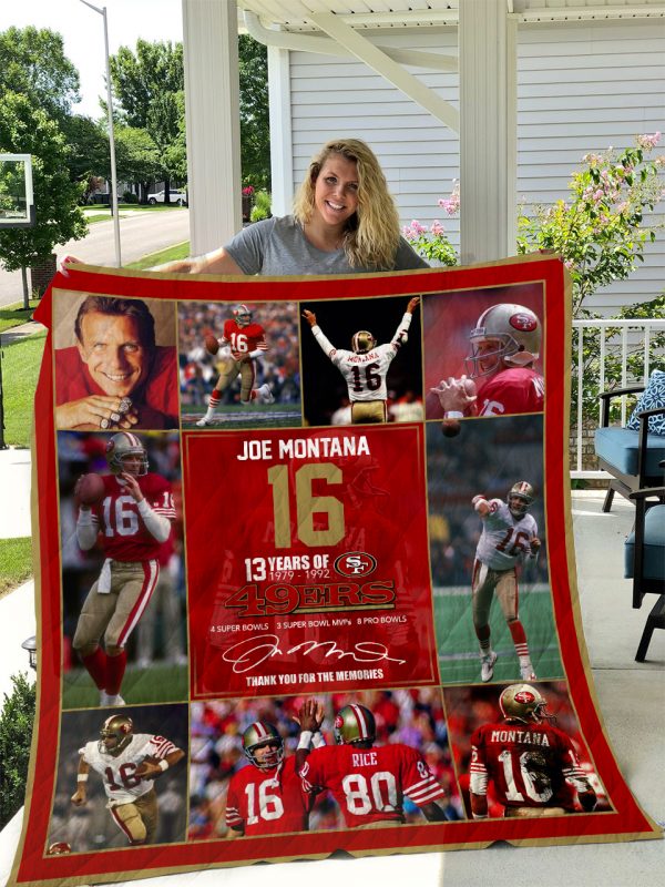 Joe Montana San Francisco 49ers Quilt