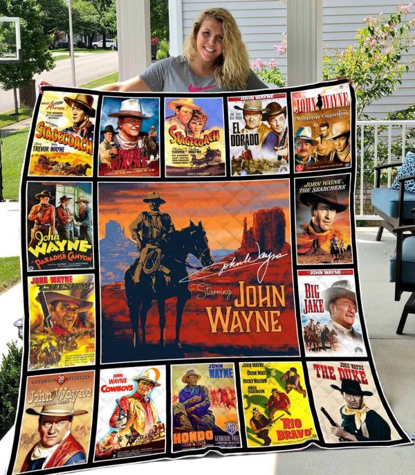 John Wayne Style 2 Quilt Blanket