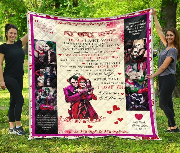 Joker And Harley Quinn Love Quilt