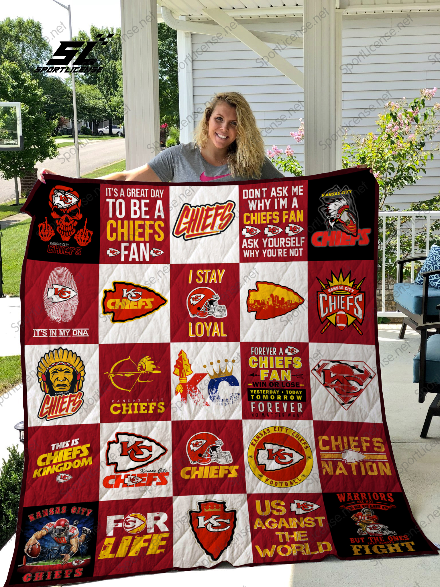 Kansas City Chiefs Quilt Blanket 02 Featured Quilts