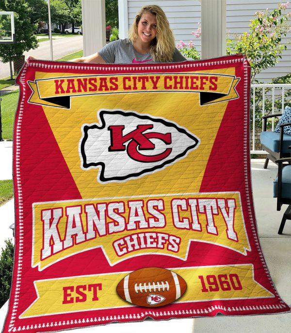 Kansas City Chiefs Quilt Blanket 03 - Featured Quilts