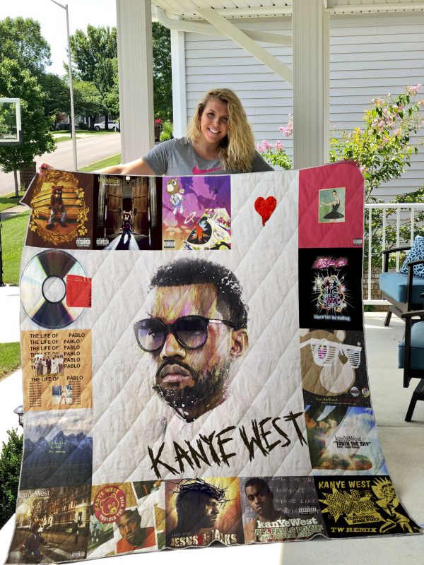 Kanye West Quilt Blanket