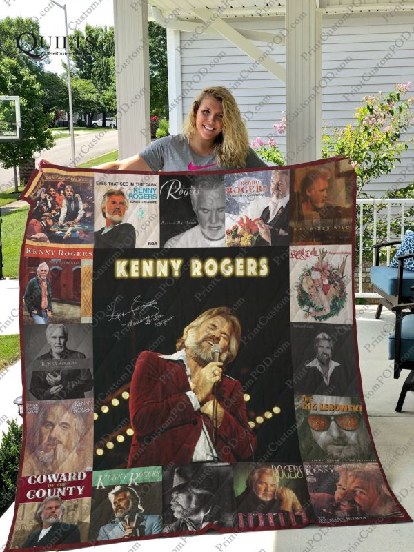 Kenny Rogers Quilt Blanket For Fans Ver 17