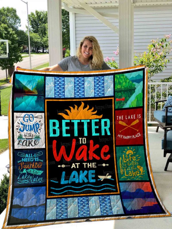 Lake Quilt Blanket 01