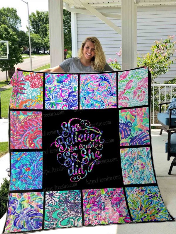 Lilly Pulitzer Quilt Blanket 01