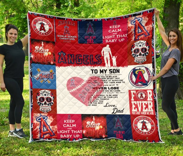 Los Angeles Angels Family – To My Son Quilt