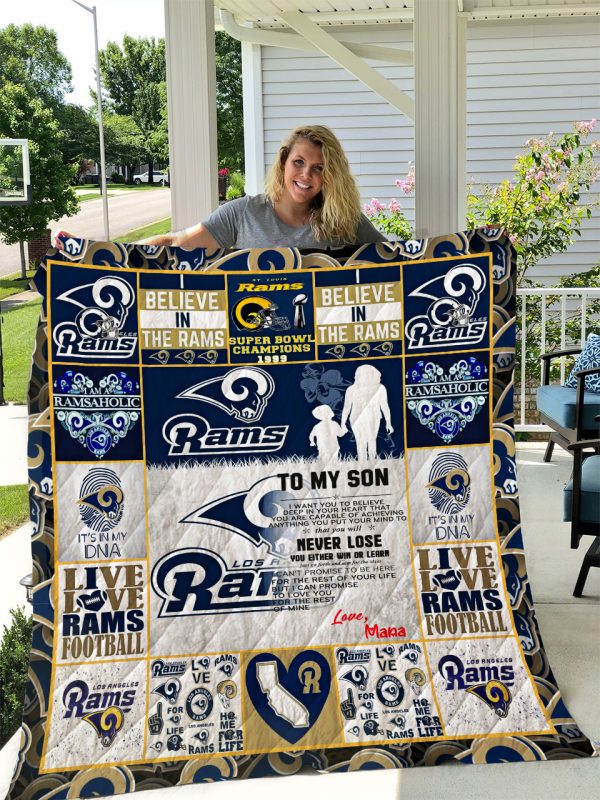 Los Angeles Rams Quilt Blanket I1d1