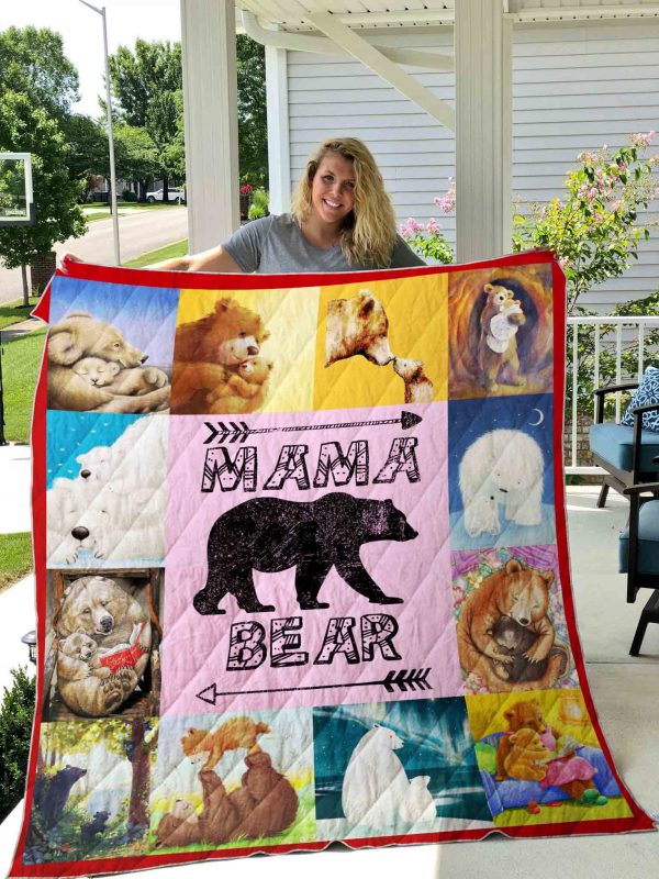 Mama Bear Quilt Blanket 02