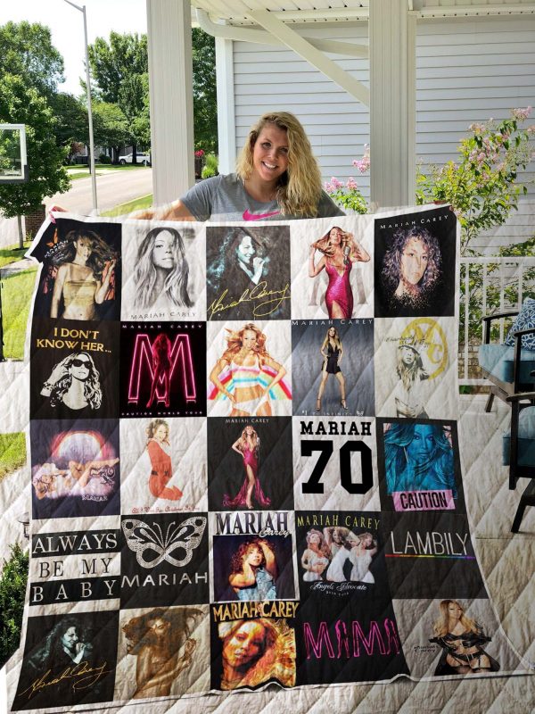 Mariah Carey T-shirt Quilt Blanket For Fans