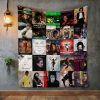 Michael Jackson Style Three Album Covers Quilt Blanket