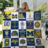 Michigan Wolverines Quilt Blanket 02