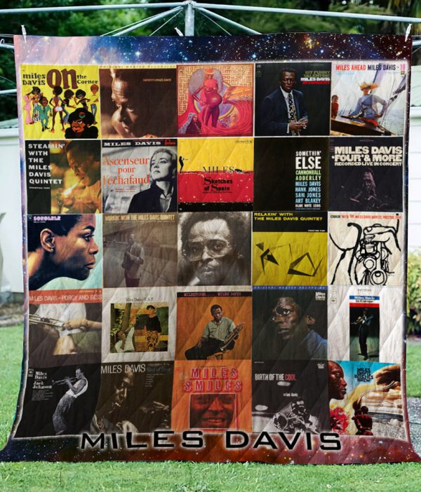 Miles Davis Albums Quilt Blanket