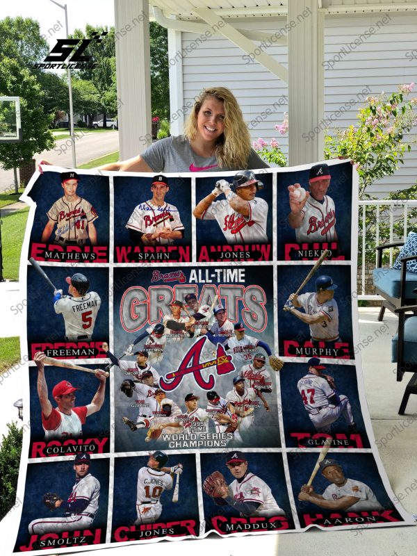 Mlb – Atlanta Braves Quilt Blanket 02