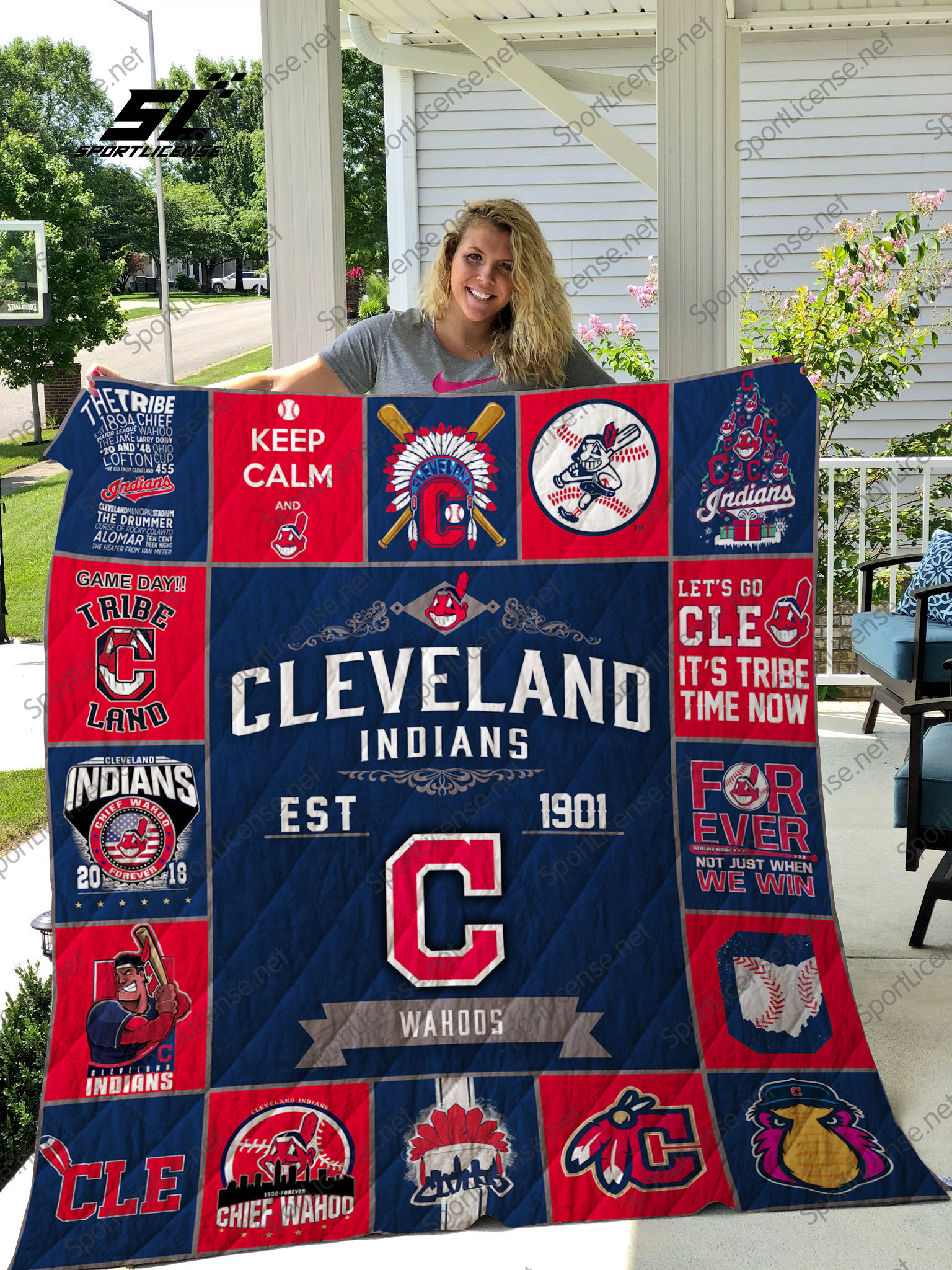 Mlb Cleveland Indians Quilt Blanket Featured Quilts