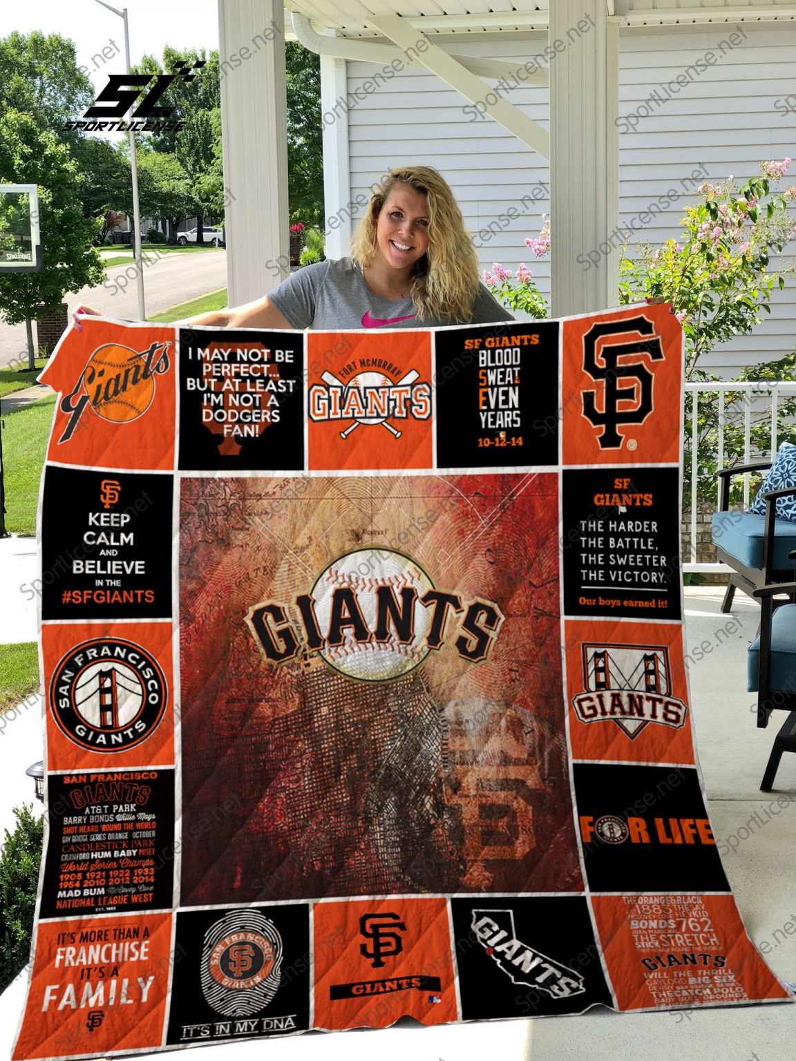 Mlb San Francisco Giants Quilt Blanket Featured Quilts