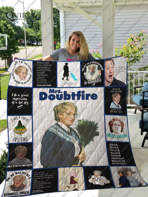 Mrs. Doubtfire T-shirt Quilt For Fans