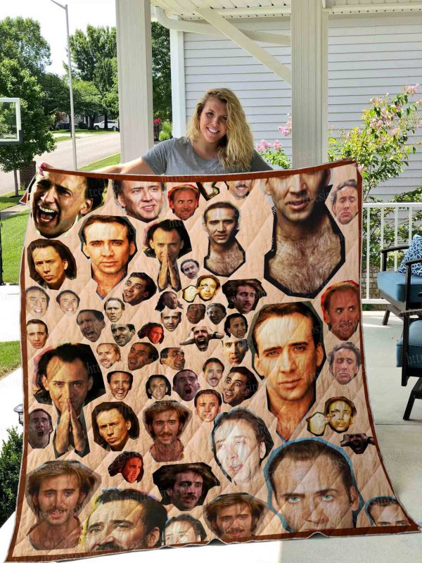 Nicolas Cage Quilt Blanket 02