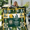 Oakland Athletics – To My Grandson – Love Grandmom Quilt