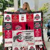 Ohio State Buckeyes – To My Granddaughter – Love Grandmom Quilt