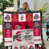 Ohio State Buckeyes – To My Grandson – Love Grandpa Quilt