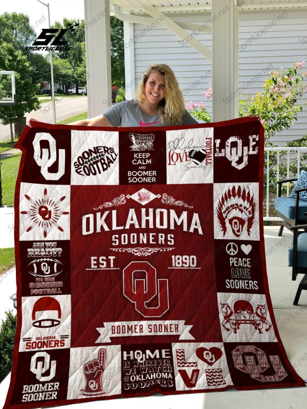 Oklahoma Sooners Quilt Blanket 01