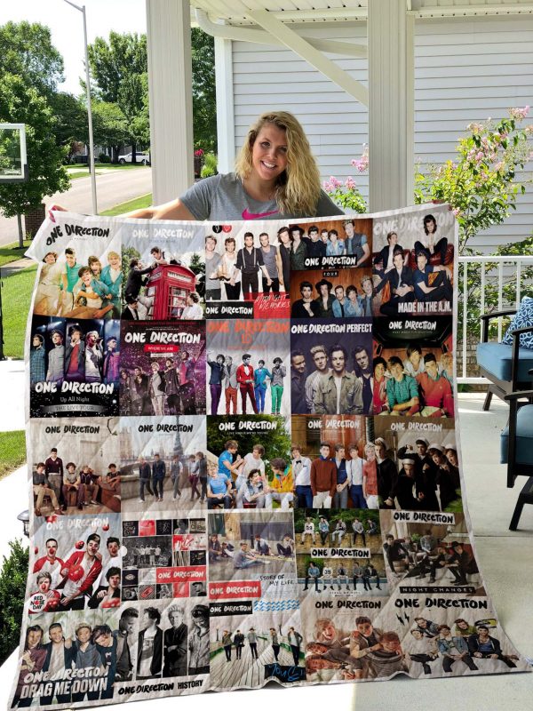 One Direction Albums Quilt Blanket