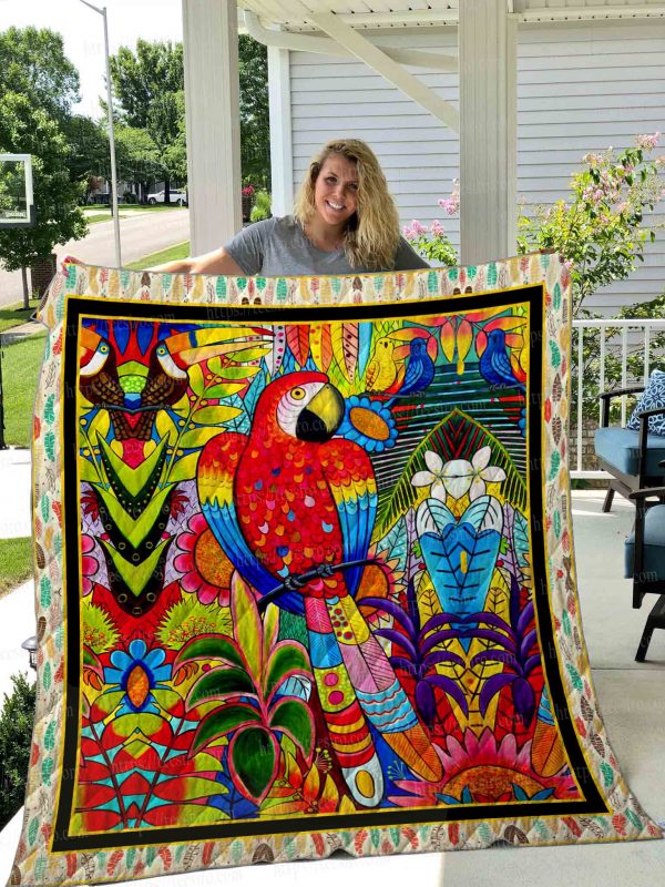 Parrot Quilt Blanket 04