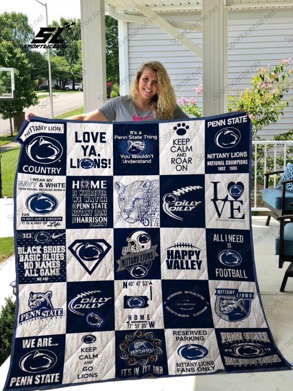 Penn State Nittany Lions Quilt Blanket 02