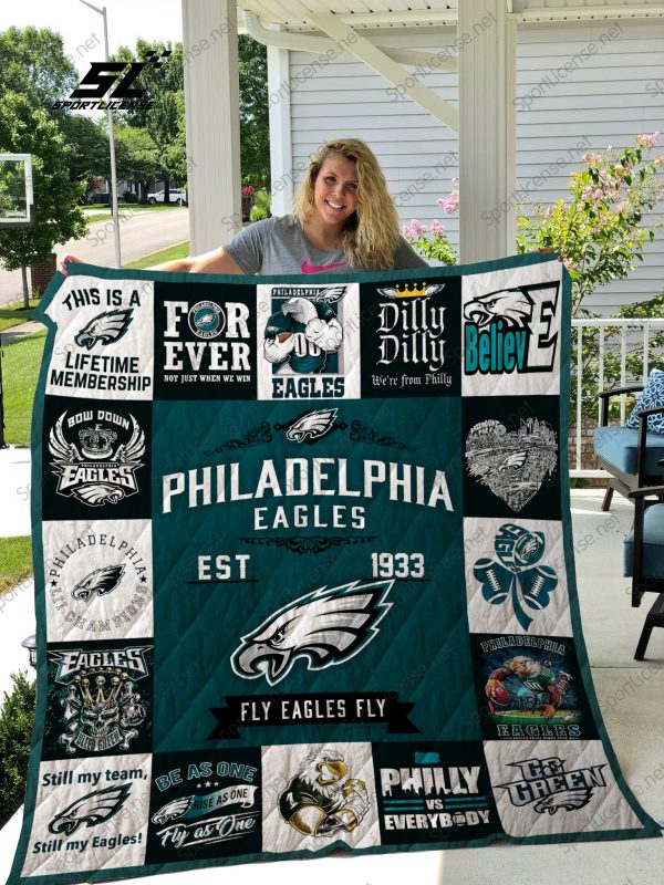 Philadelphia Eagles Quilt Blanket 01