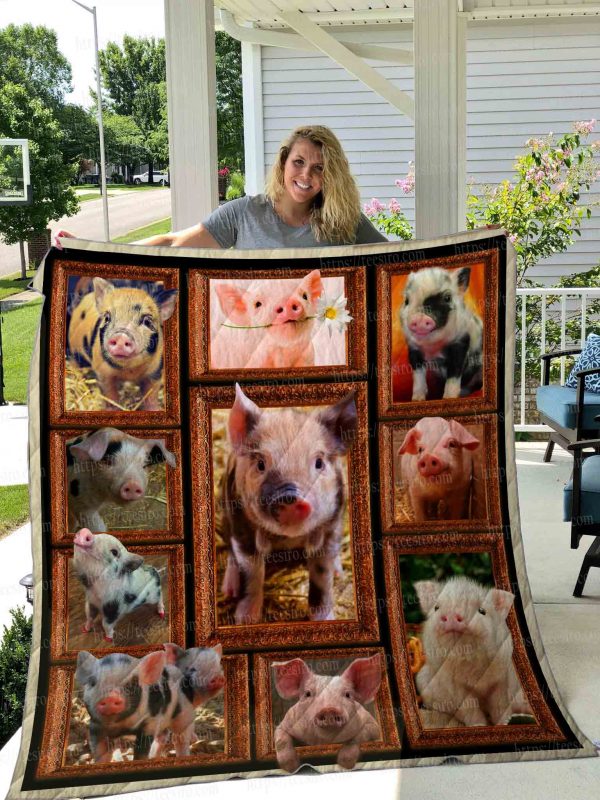 Pig Quilt Blanket 01