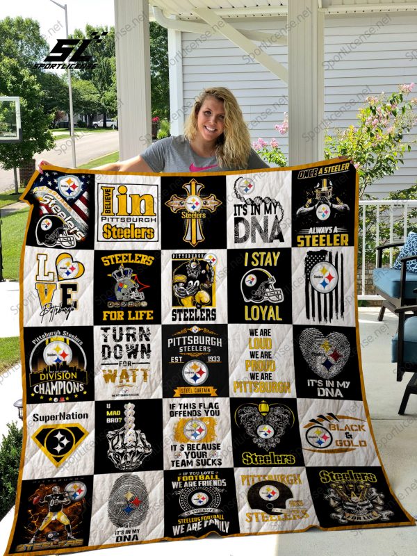 Pittsburgh Steelers Quilt Blanket 02