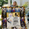 Pittsburgh Steelers – To Our Son – Love Dad And Bev Quilt