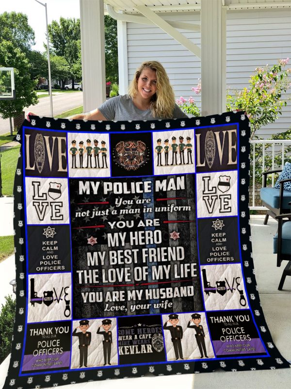 Police (wife To Husband) Quilt Blanket I1d1