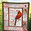 Red Bird Cardinal Appear Quilt