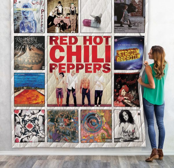 Red Hot Chili Peppers Albums Quilt Blanket 01