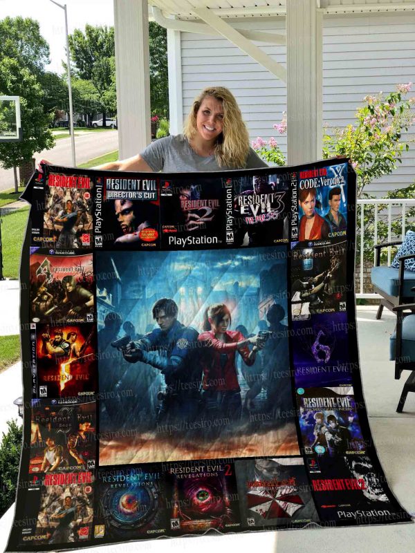 Resident Evil Quilt Blanket 01