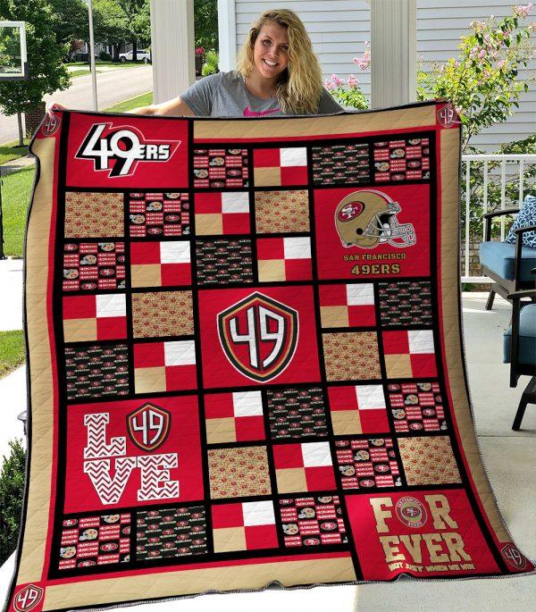 San Francisco 49ers Quilt Blanket 03 Featured Quilts
