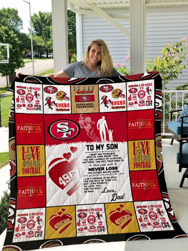 San Francisco 49ers Quilt Blanket I1d2