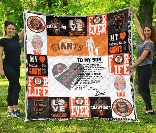 San Francisco Giants Family – To My Son Quilt