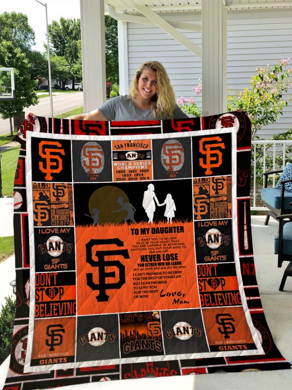 San Francisco Giants – To My Daughter – Love Mom Quilt