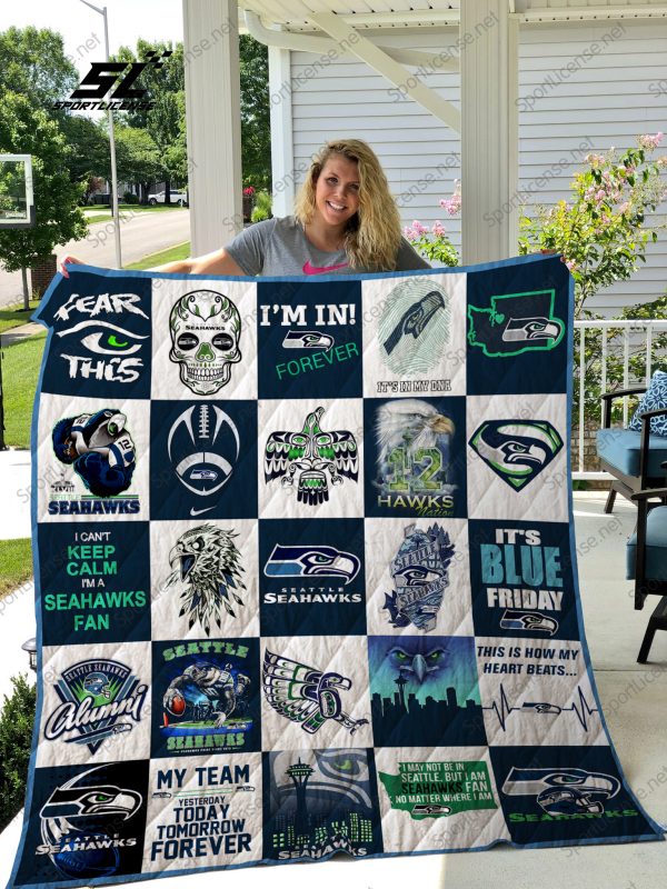 Seattle Seahawks Quilt Blanket 02