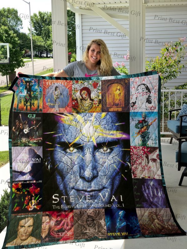 Steve Vai Albums Cover Poster Quilt