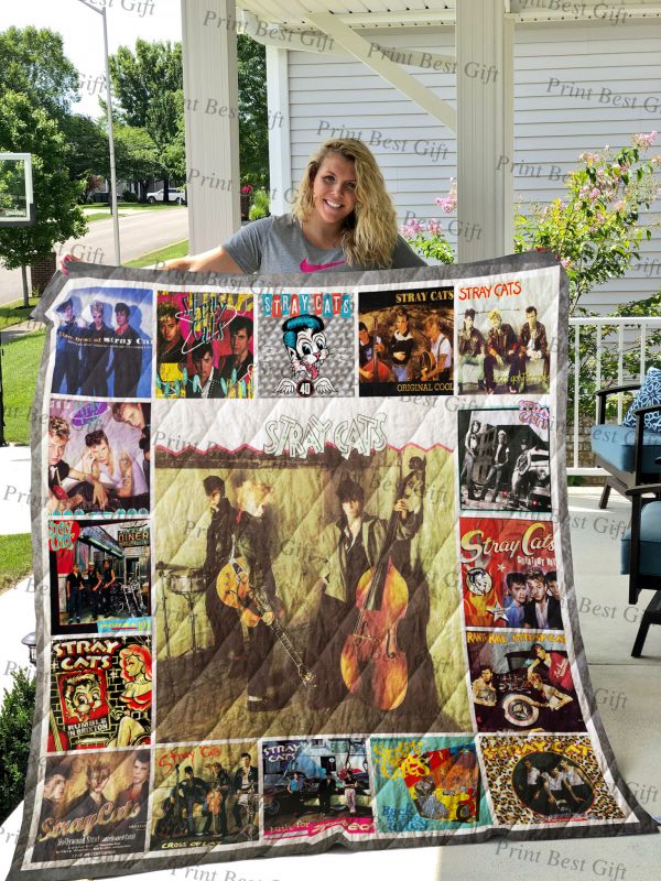 Stray Cats Albums Cover Poster Quilt