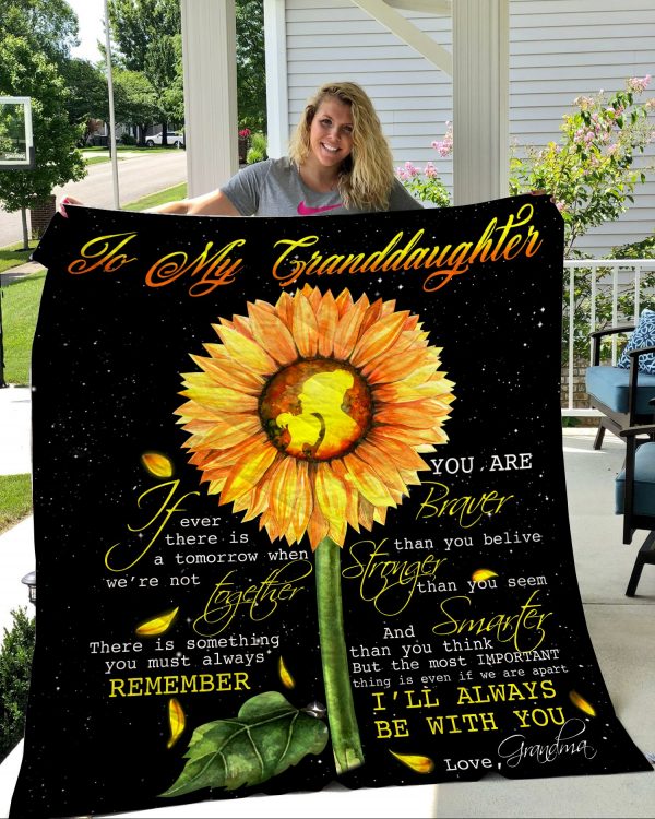 Sunflower – To My Granddaughter Quilt Blanket