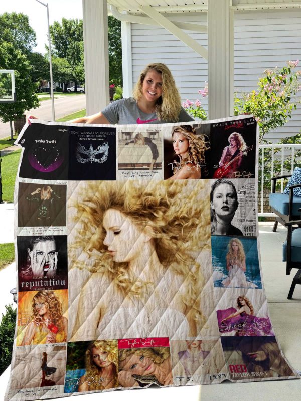 Taylor Swift Albums Quilt Blanket