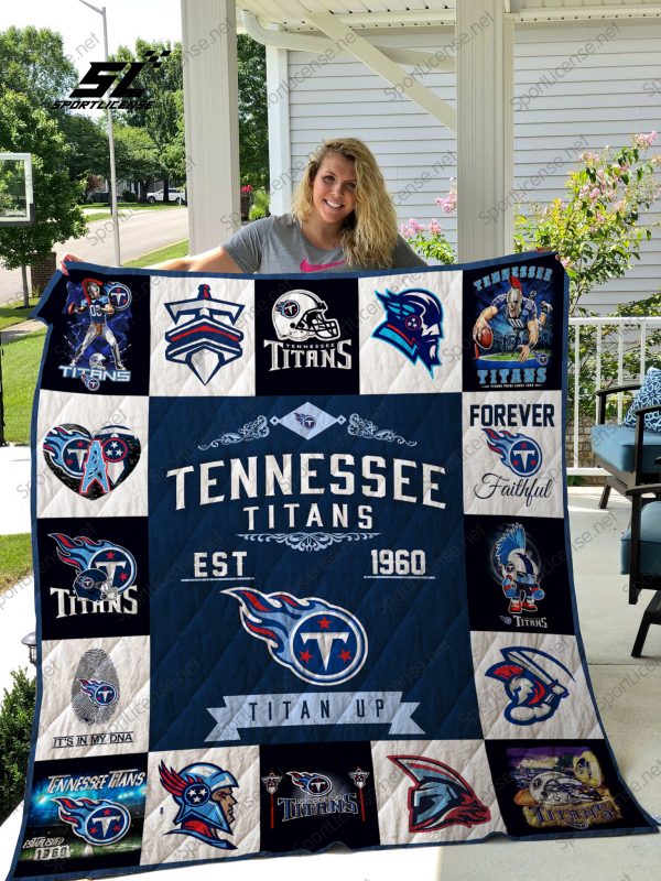 Tennessee Titans Quilt Blanket 01