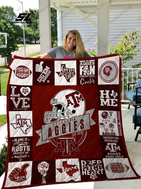 Texas A&m Aggies Quilt Blanket 01